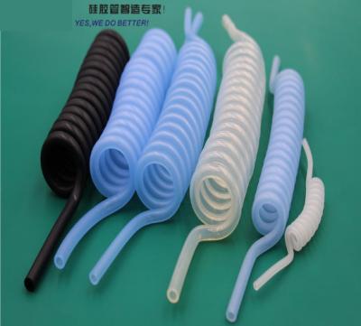 China Non - Toxic Spiral Silicone Rubber Heat Shrink Tubing 4.8mm ID Transparent for sale