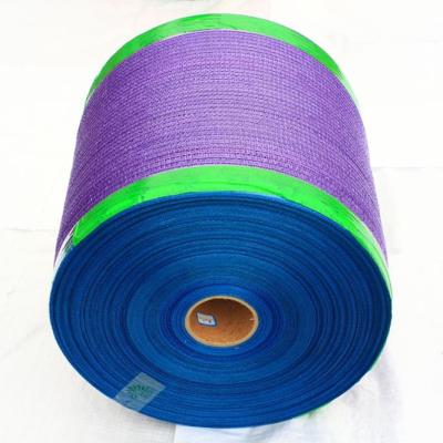 China La cebolla del embalaje y el otro bolso plástico disponible verde oscuro agrícola de la malla de los productos los 54*78cm 28g PE Raschel en rollo en venta