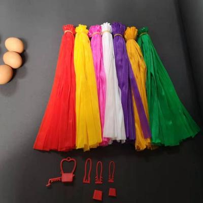 China Bolsas de malla de plástico LDPE para el embalaje de huevos, frutas y verduras en venta