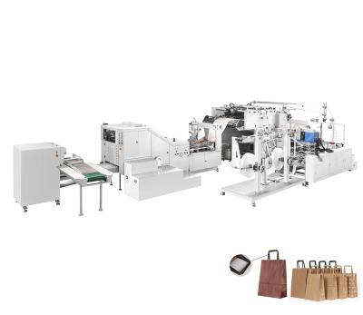 China Automatic Hotels Paper Bag Bottom Gluing Machine with Twisted Rope Handle (RZFD-450BF) for sale