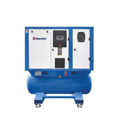 China GiantAir professional high efficiency screw 60 gallon 11kw 10hp air compressor with cheap price for sale