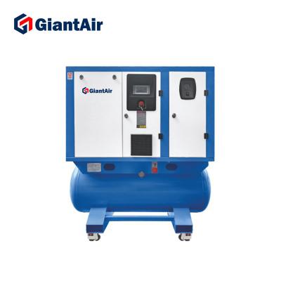 China GiantAir Lubricated Rotary Screw Air Compressor 500 Lilter Air Tank All In One Compressor 60 70 80 Gallon Air Compressor for sale