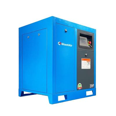 China High efficiency GiantAir silent air compressor7.5kw 10hp 20hp 50hp with competitive price for sale