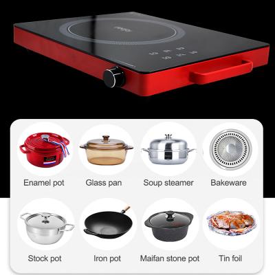 China Hotel 2200W Ceramic Heater Electric Induction Cooker For Cooking Food Boil Water Barbecue Make Soup for sale