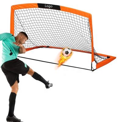 China Custom Logo Hot Selling Outdoor Exercise Soccer Goal Portable Target Soccer Net Custom Goal For Sale To Kids Backyard for sale