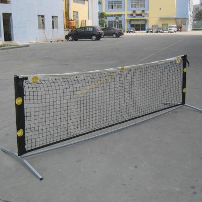 China Pickleball Play Portable Paddel Retractable Tennis Volleyball Badminton Beach Pickleball Net 10FT Steel and Post for sale