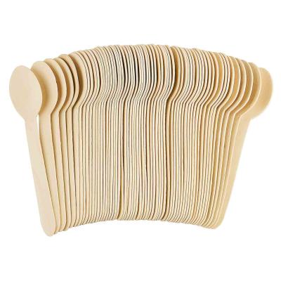 China Billions Eco-friendly Kraft Paper Bag Disposable Packing Wooden Cutlery Set Wooden Spoon Fork Knife for sale