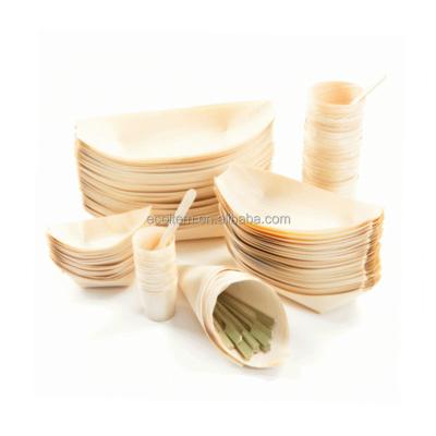 China Billions Eco - Friendly Wooden Boat Disposable Sushi Boat Dishes / Dishes for sale