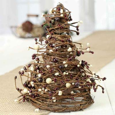 China Billions Handmade OEM Country DIY Manufacturer Christmas Vine Cone Natural Tree 24