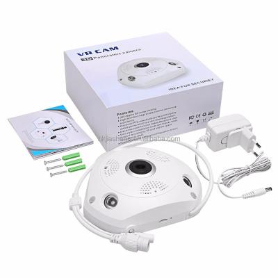 China Indoor Fisheye CCTV Camera Speaker Microphone 3.0 Megapixel Wifi With TF Card Panoramic Camera for sale