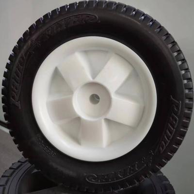 China GOLF CRAT TOO CRAT WHEEL ROLLE SEMI PNEUMATIC RUBBER WHEEL 8x2