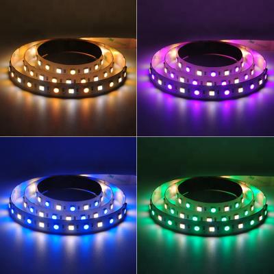 China Theme Park CCT 2 Colors RGB Led Strip 5 In 1 5050 Led Strip for sale