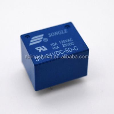 China Power PCB Sealed Relay SRI-24VDC-SD-C for sale