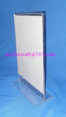 China Double Side High Transparant Acrylic Restaurant Menu Holder Factory Offer for sale