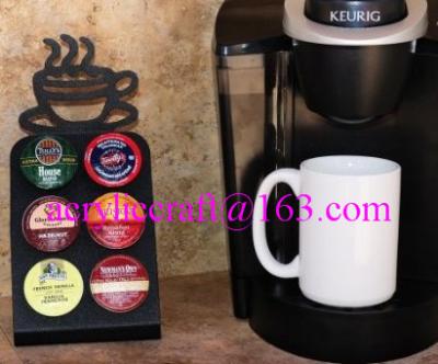 China Mini Keurig K-Cup coffee pod holder acrylic coffee capsule display stand for sale