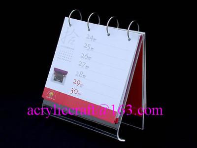 China 2015 Clear Acrylic Business Calendar shelve / Acrylic Calendar Holder for sale