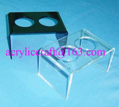 China 2 holes acrylic ice cream cone display stand, acrylic ice cream cone display holder for sale