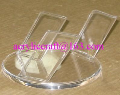 China Simple Design Clear Acrylic Knife Display Rack / Perspex Knife Holder for sale