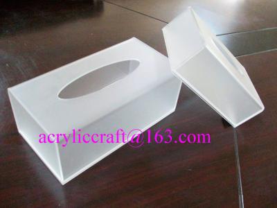 China Plexiglass / PMMA / Acrylic Tissue Box For Hotel And Home Made In China for sale