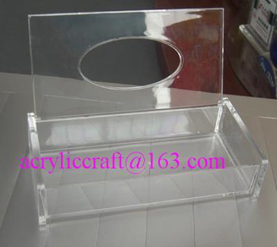 China Customized hand made high quality trasparent acrylic tissue boxes for sale