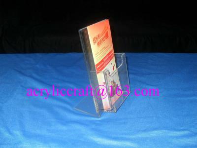 China Custom Factory Wholesale Handmade Clear Acrylic Brochure Holder for sale