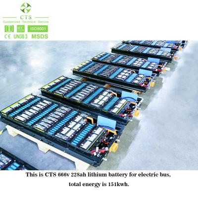 China Hochspg-Batteriesatz 111V 666V 228Ah 151KWH Batterie-lange Strecke des Lithium-Ionnmc besonders angefertigt für E-Bus zu verkaufen