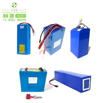 China CTS Customized 24v 36v 50ah 100ah lithium battery, electric bike lifepo4 battery 60v 72v 40ah 50ah motorcycle battery en venta