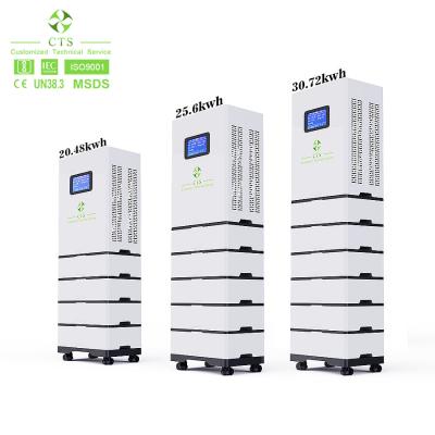 China lifepo4 batería 48v 20kwh 30kwh todo en una pila con el inversor híbrido 5kw para el sistema casero del almacenamiento de energía en venta