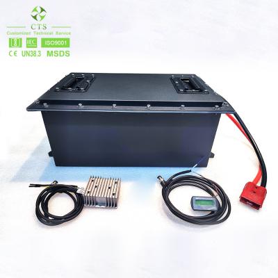 Chine CTS lfp battery pack ODM 48v 100ah 160Ah 200Ah 300Ah lithium battery pack for golf cart ev à vendre