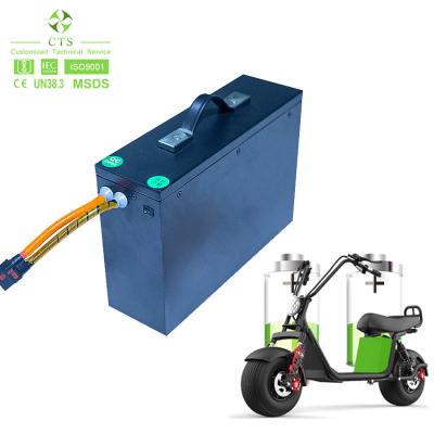 Китай 52V Electric Bike Lithium Ion Battery 60V 72v E Scooter 52v 35ah With Biuld In BMS продается