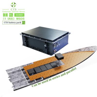 China IP67 lithium Ion Lifepo 4 Batterijpak Navulbare 307.2v 50ah voor Marine Boat Te koop