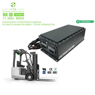 China CTS lifepo4 batterij 24v 48v 72v 80v 100ah 200ah lithium-ion batterij voor AGV vorkheftruck robot Te koop