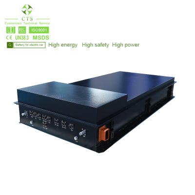 China CTS high voltage lithium battery 300v 400v 50kw 100kwh ev car electric car battery pack for OEM and ODM en venta