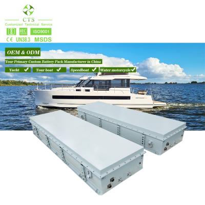 China CTS 60KW 80KW 350V yacht LIFEPO4 lithium battery for boat 400V 530V 200AH 100KWH 120KWH marine lithium battery zu verkaufen