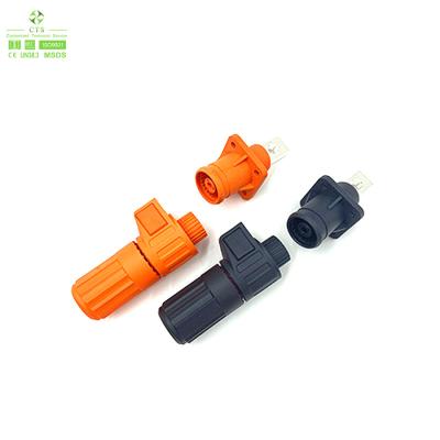 China 2pin 3pin 125A 150A HV PA66 Electric Vehicle Battery Connectors Plug / Socket for sale