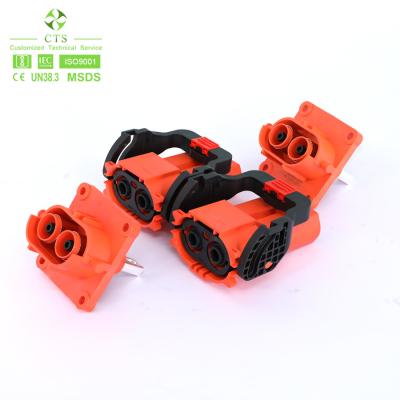 China 125A 150A HV PA66 2pin 3pin Electric Vehicle Battery Connectors Plug / Socket zu verkaufen