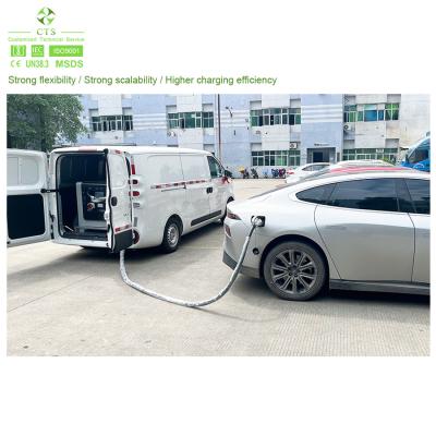 China CTS Mobile EV Charging Station Compliant With IEC62619 UN38.3 MSDS.CE Safety Standards for sale