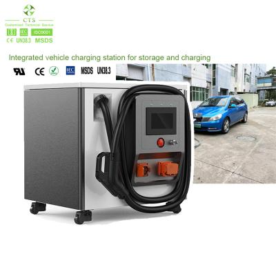 China CTS Car Fast Charger 30kW 60kW DC EV Charging Stations 44kW Portable Charger with Lithium Battery en venta