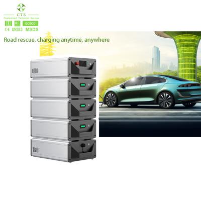 China Apoyo CCS1 CCS2 salida Estación de carga rápida de CC cargador de EV de automóviles eléctricos para el rescate en carretera cargador de EV móvil en venta