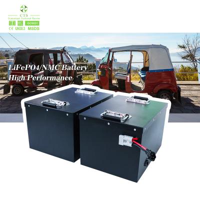 Cina CTS OEM Batteria al litio per triciclo elettrico 48v 60v 72v 105Ah Lifepo4 E Rickshaw Batteria per triciclo elettrico in vendita