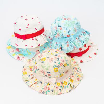 China Cozy Baby Printed Bucket Hat Cotton Hats for sale