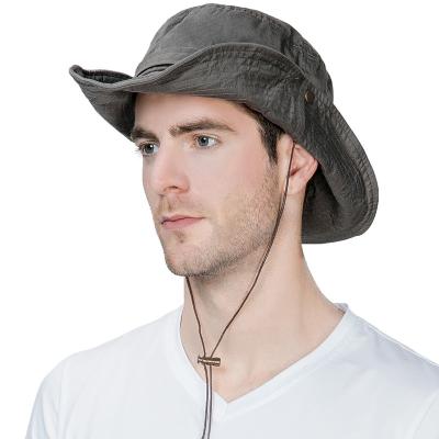 China Character Cotton Outdoor Mens Bucket Hat for sale