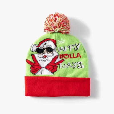 China Chirstmas Decor Merry Christmas Decoration Adult Kids Knitted Christmas Hats for sale