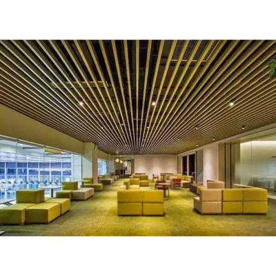 China Popular Luxury Customizable Art Decoration Strip Aluminum Metal Ceiling Tiles for sale