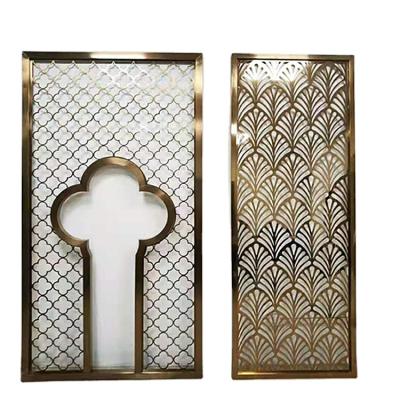 China CLASSIC Decorative Modern Metal Partition Home Design Vertical Aluminum Room Divider Room Divider for sale