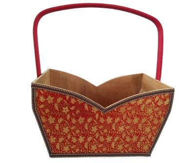 China Beautiful Exportable High Quantity Wooden Flower Basket for sale