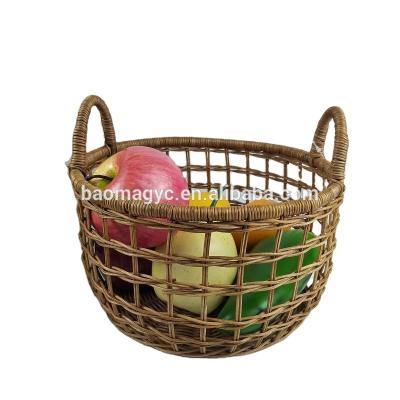 China Sustainable Rattan Storage Basket Fruit Basket for sale