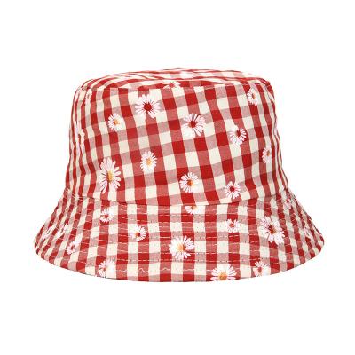 China Fashion Summer Fashion High Quality Polyester Women Fisherman Double Sided Printed Bucket Hat for sale