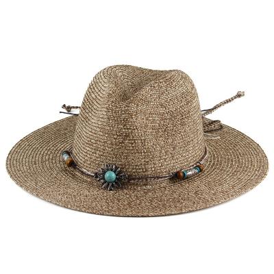 China Wholesale Hot Selling Summer Luxury Straw Hat Women Image Ladies Sun Paper Straw Beach Hat for sale