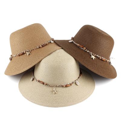 China Wholesale Hot Selling Summer Luxury Straw Hat Women Image Ladies Sun Paper Straw Beach Hat for sale